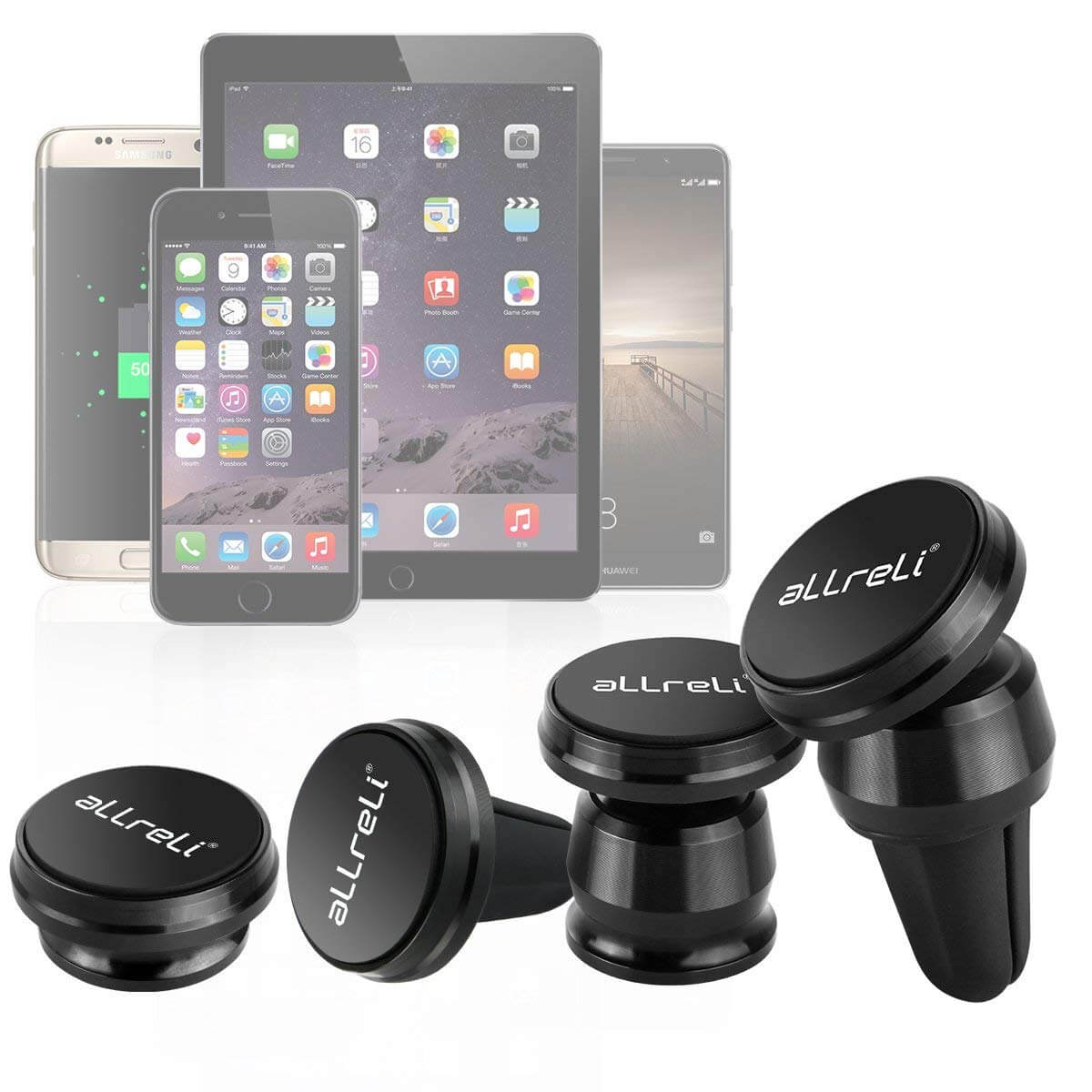 Magnetic Universal Phone Car Mount 4 in 1 Cradle